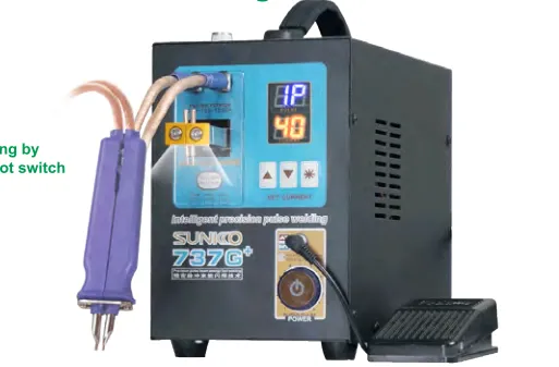 Sunkko 737G+ 5 Sunkko 737G professional battery spot welder for 18650 battery packs