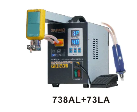 Sunkko 73LA battery spot welder with precision controls for lithium battery pack and nickel strip welding