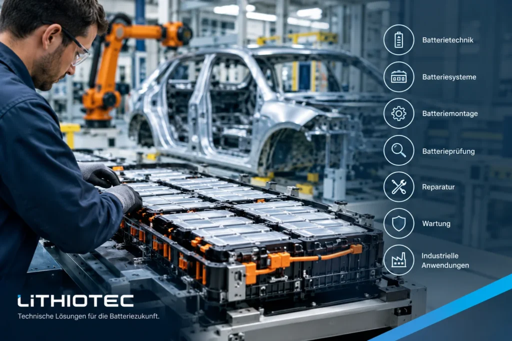 Batterieherstellung Auto mit moderner Batterietechnik und Batteriesystemen